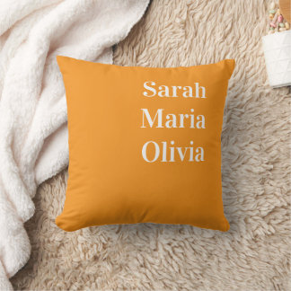 Coussin Personalized Family Name Throw Pillow Case, Custom