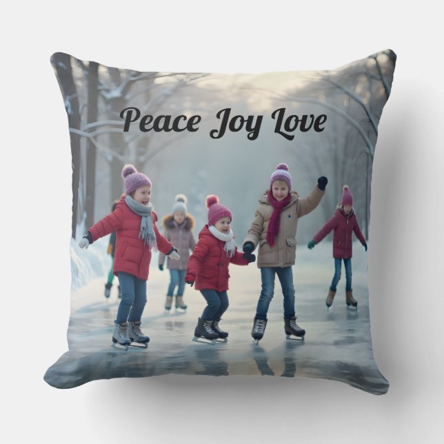 Coussin Personalized Kids Skating 2 (Recto)