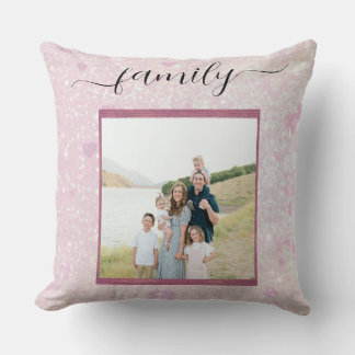 Coussin Personalized Memory Cushion, Unique Family Photo G