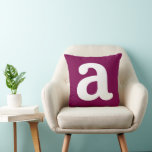 Coussin Personalized Name Initial Stylish Modern Minimal<br><div class="desc">Personalized Name Initial Stylish Modern Minimal Monogram Sofa Throw Pillow Cover.</div>