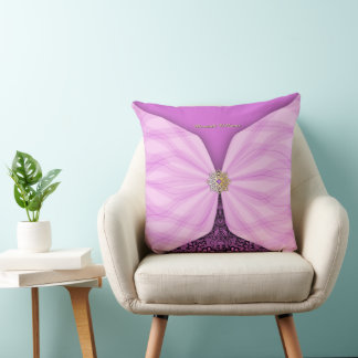 Coussin Personalized Orchid Pink Textile Illusion