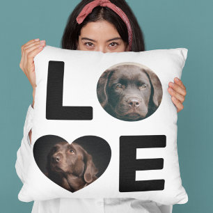 Coussin Personalized Photo   Love   Pet Throw Pillow