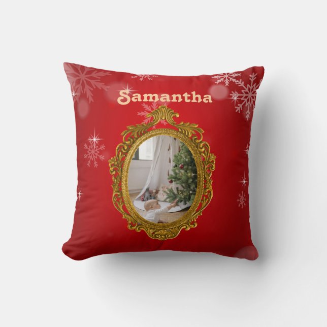 Coussin Personalized Throw Pillow 16" x 16" (Recto)