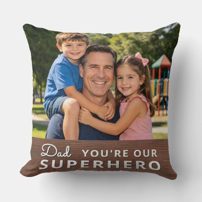 Coussin Personalized with 2 Photos and Text (Recto)