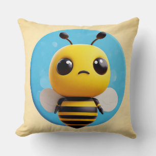 Coussin Personnage de abeille de dessin animé mignon avec 