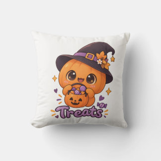 Coussin Personnage de citrouille mignon 🎃🧡