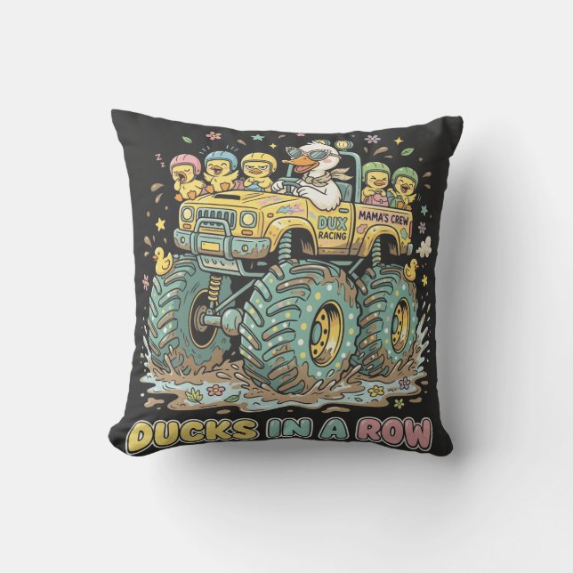 Coussin Personnage de dessin animé drôle graphique (Recto)