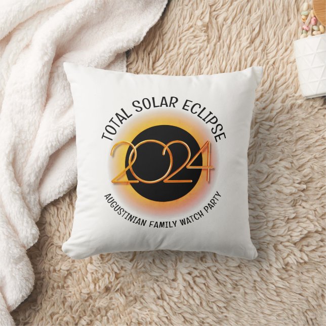 Coussin Personnalisable 2024 TOTAL SOLAR ECLIPSE (Couverture)