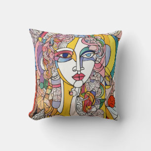 Coussin personnalisable : Abstrait inspiré par Pic