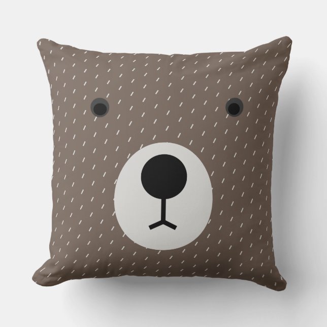 Coussin personnalisable - Bébé ours (Recto)