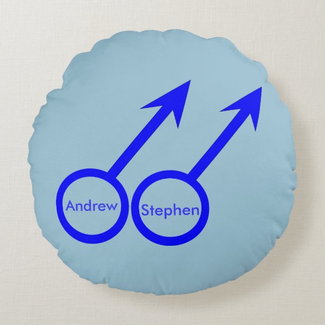 Coussin personnalisable pour les amateurs de gays (Devant)