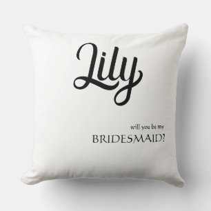 Coussin Personnalisable 'Serez-Vous Ma Femme D'Accueil' Th