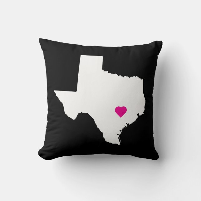 Coussin Personnalisable Texas State Love Reversible Coussi (Recto)