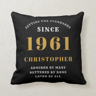 Coussin Personnalisation du 60e anniversaire des Black Gol