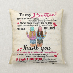 Coussin Personnalisé À Mon Couverture Bestie