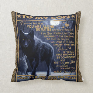 Coussin Personnalisé À Mon Fils, Lettre De Maman
