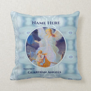 Coussin Personnalisé Ajouter le nom Guardian Angel