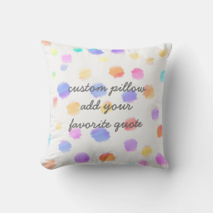 coussin personnalisé ajouter votre devis pois pein