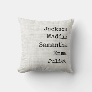 Coussin personnalisé avec nom pour grand-mère et m