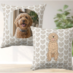 Coussin personnalisé avec photo et illustration de