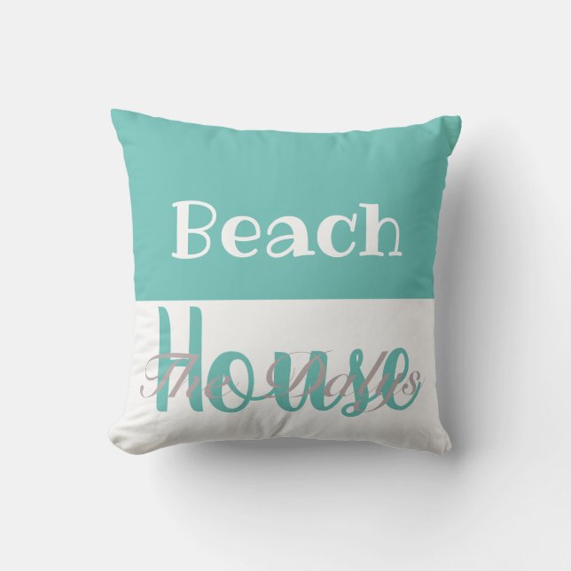coussin PERSONNALISÉ BEACH HOUSE (Recto)