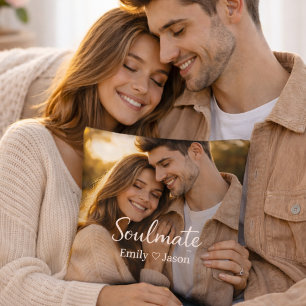 Coussin Personnalisé Cadeau pour Couple Romantique