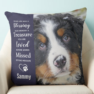 Coussin Personnalisé chien animal de compagnie Memorial Pe