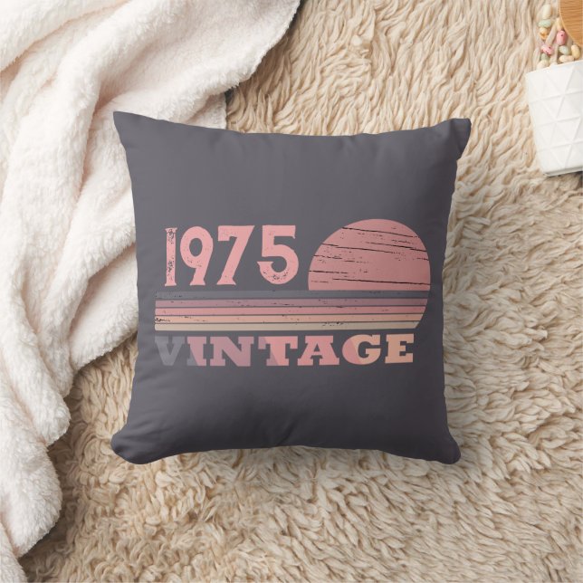 Coussin Personnalisé cinquante vintage fête du 50e anniver (Couverture)