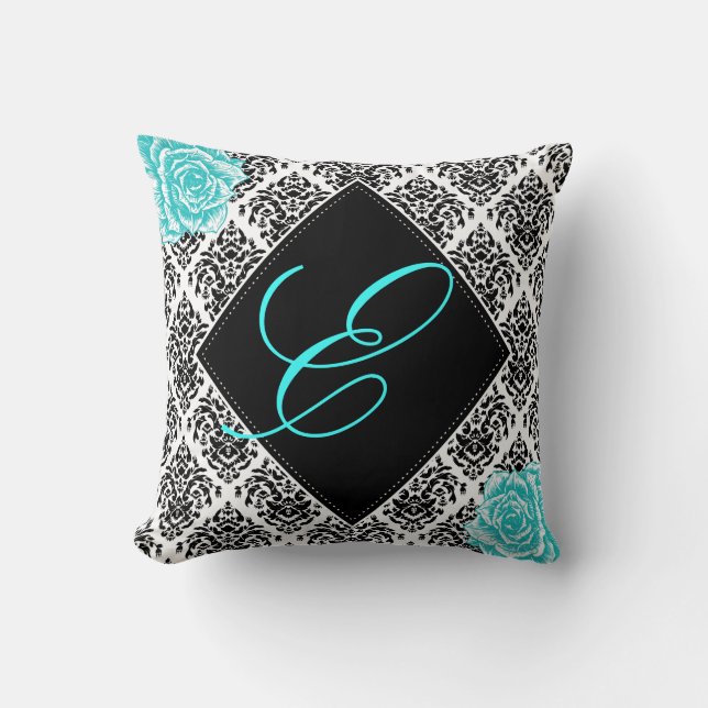 Coussin personnalisé d'accent de crèche de damassé (Recto)