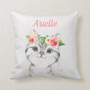 Coussin personnalisé de chaton, chaton