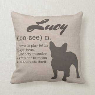 Coussin personnalisé de chien - cadeau d'amoureux