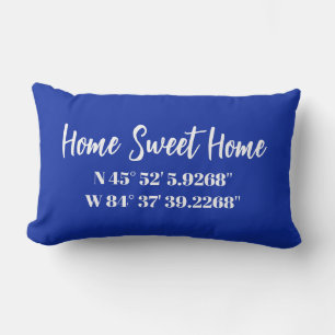 COUSSIN personnalisé de coordonnées GPS