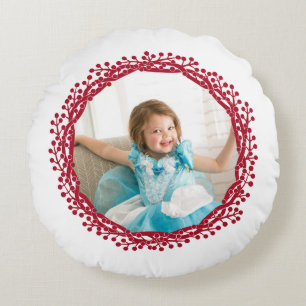 Coussin personnalisé de la couronne de baies de No
