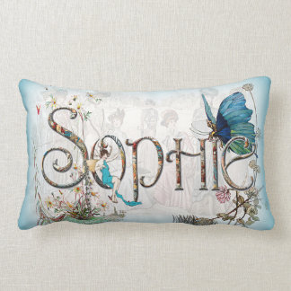 Coussin personnalisé de "Sophie" (bleu)
