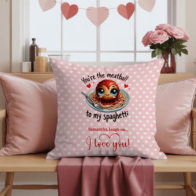 Coussin personnalisé drôle Saint-Valentin Cadeau d (Custom Name Funny Valentine Love Pillow)