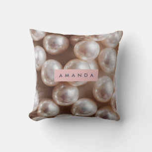 Coussin Personnalisé Elégant Perle douce Style Chic