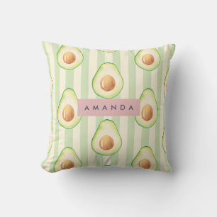 Coussin Personnalisé Kawaii Avocado Motif
