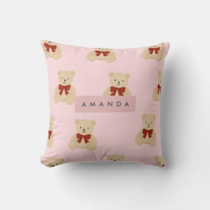 Coussin Personnalisé Kawaii Teddy Bear Motif
