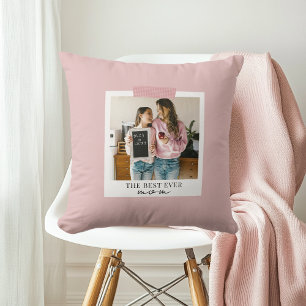 Coussin Personnalisé Meilleure Maman toujours Photom Rose
