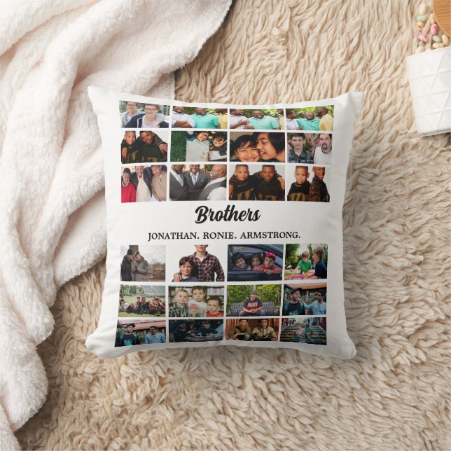 Coussin Personnalisé Meilleurs Amis Forever Brothers Photo (Couverture)