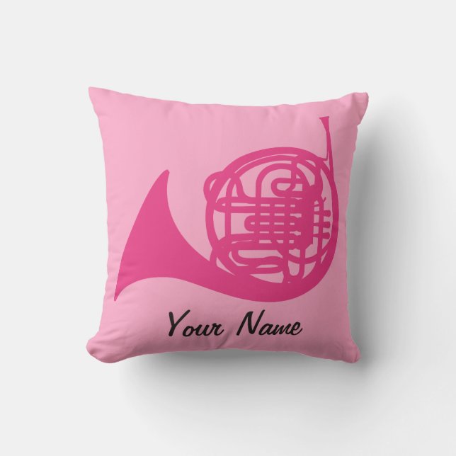 Coussin personnalisé mignon de cadeau de musique (Recto)