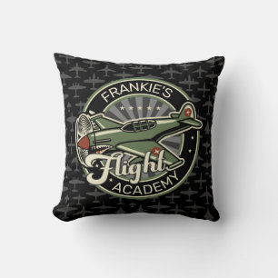 Coussin Personnalisé NOM 2ÈME GUERRE MONDIALE Avion de gue