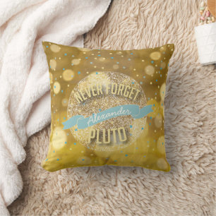 Coussin Personnalisé N'Oubliez Jamais Pluto Banner