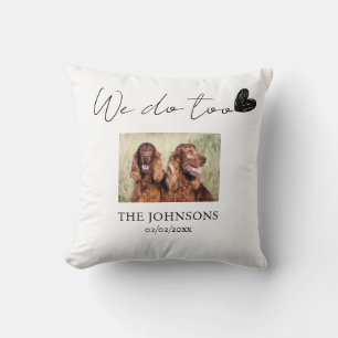 Coussin Personnalisé nous faisons trop mariage