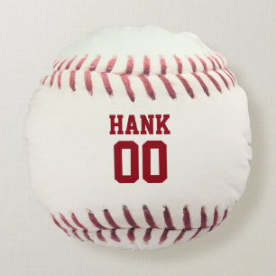 Coussin personnalisé par amant de base-ball