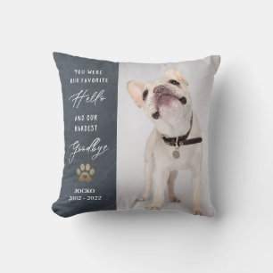 Coussin Personnalisé Pet Memorial Pet Perdre Photo Collage