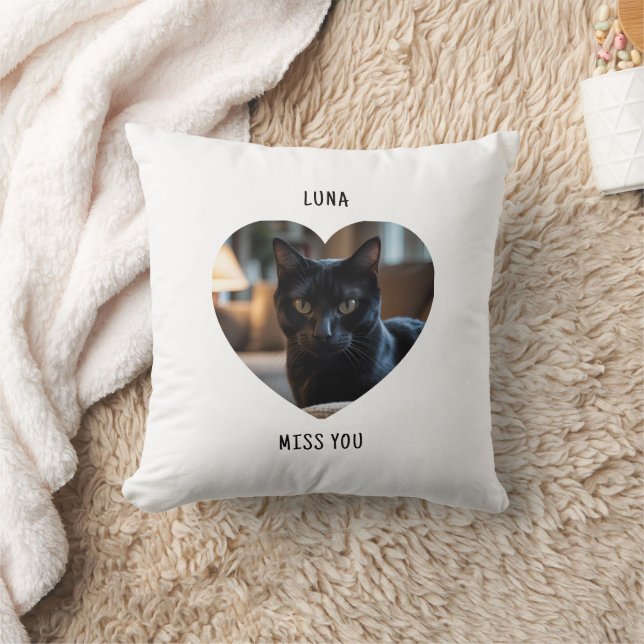 Coussin personnalisé pour chat mémorial (Couverture)