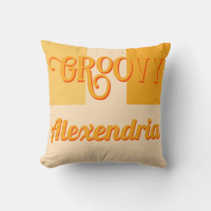Coussin Personnalisé Retro Jaune