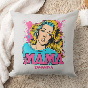 Coussin Personnalisé Retro Mama Pop Art (20)