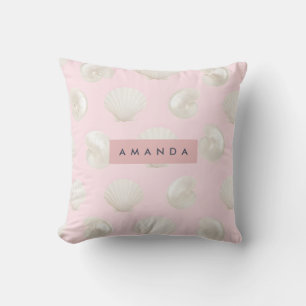 Coussin Personnalisé Soft Pastels Motif Seashell